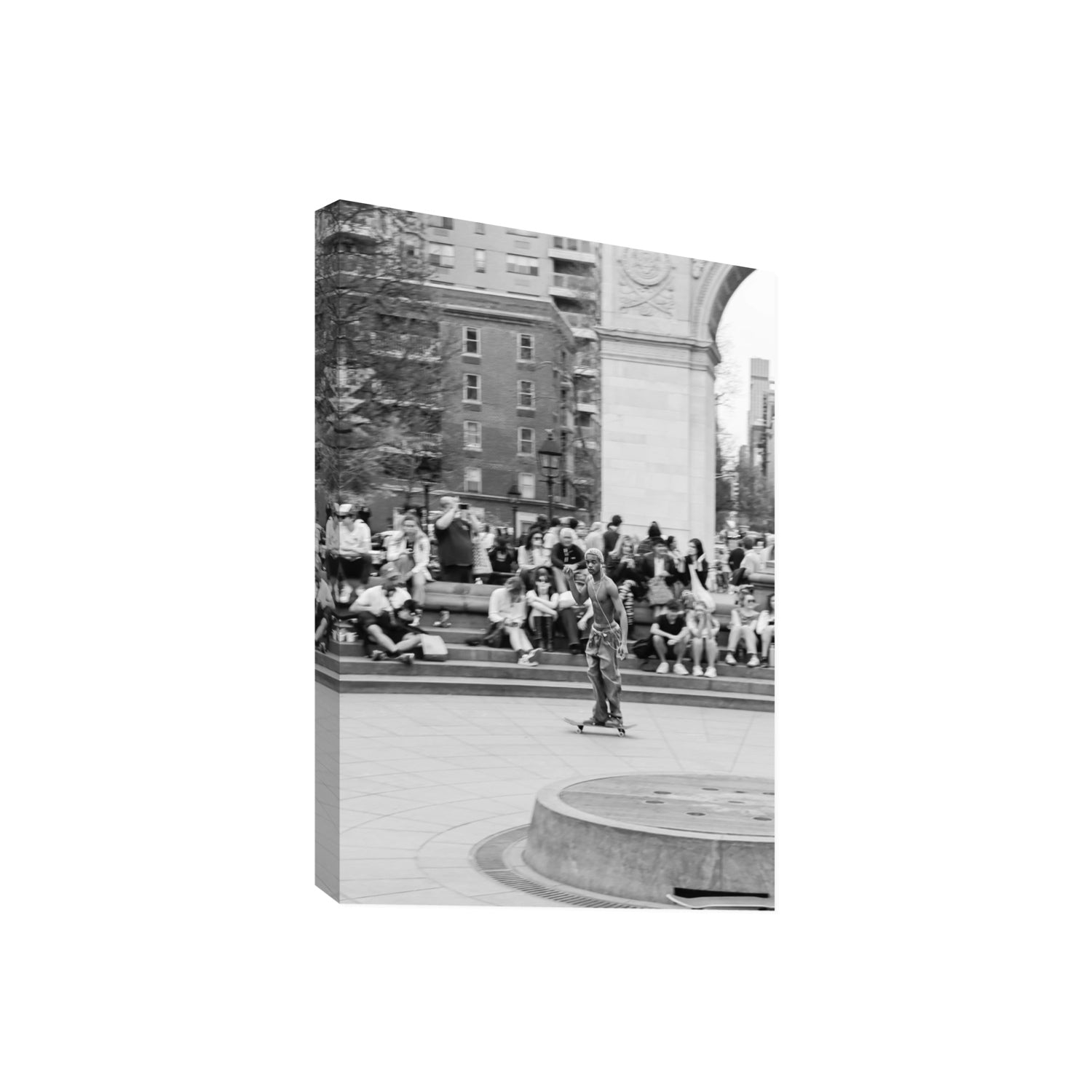 Parkside Pirouettes New York NYC Black & White wall art Giant stretched canvas print