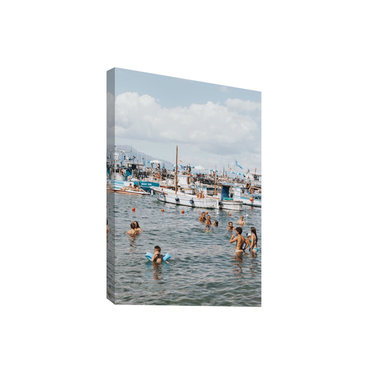 Vacanze Italiane Sorrento Italian coastal wall art Giant stretched canvas print