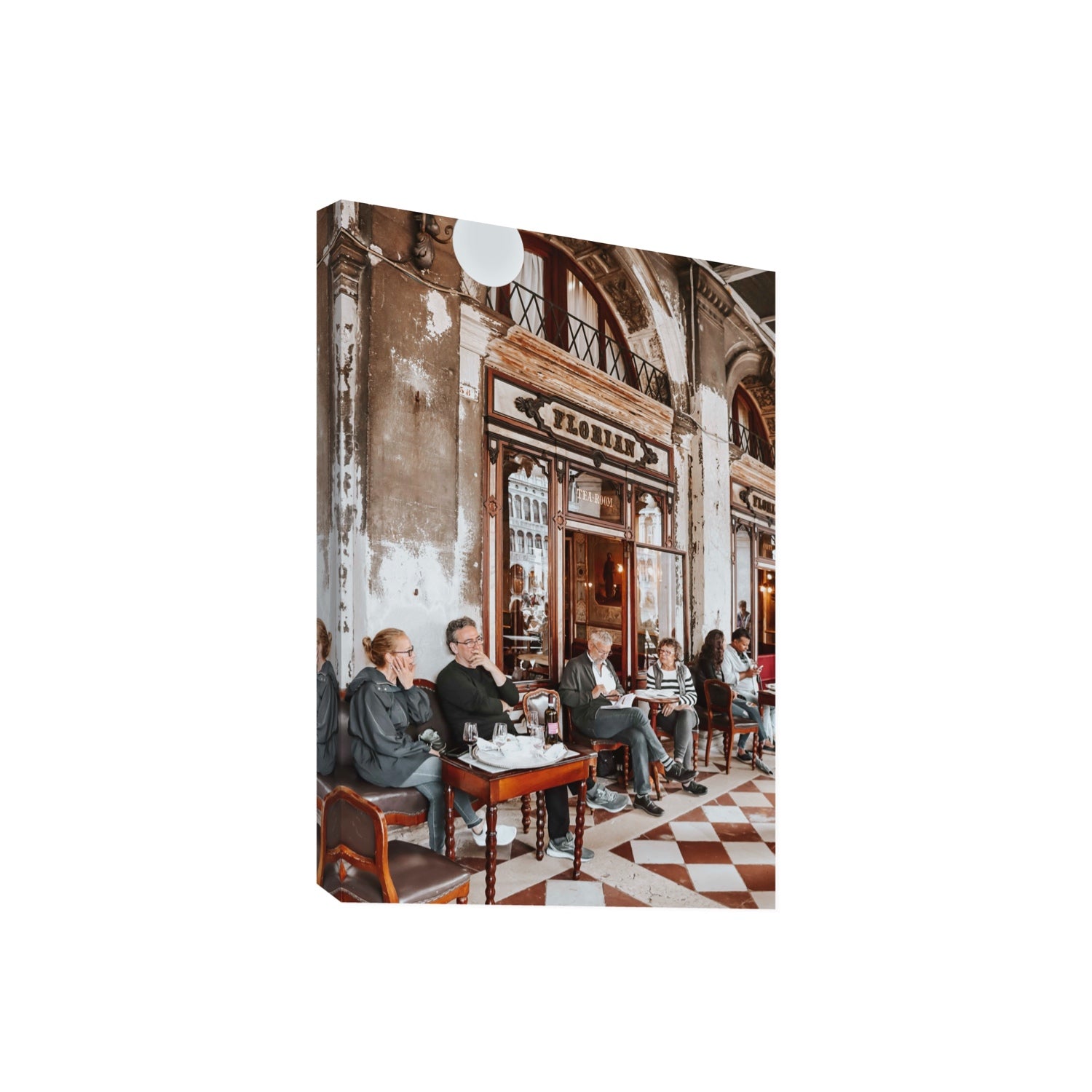 Tea Room Venice Italian wall art Giant stretched canvas print