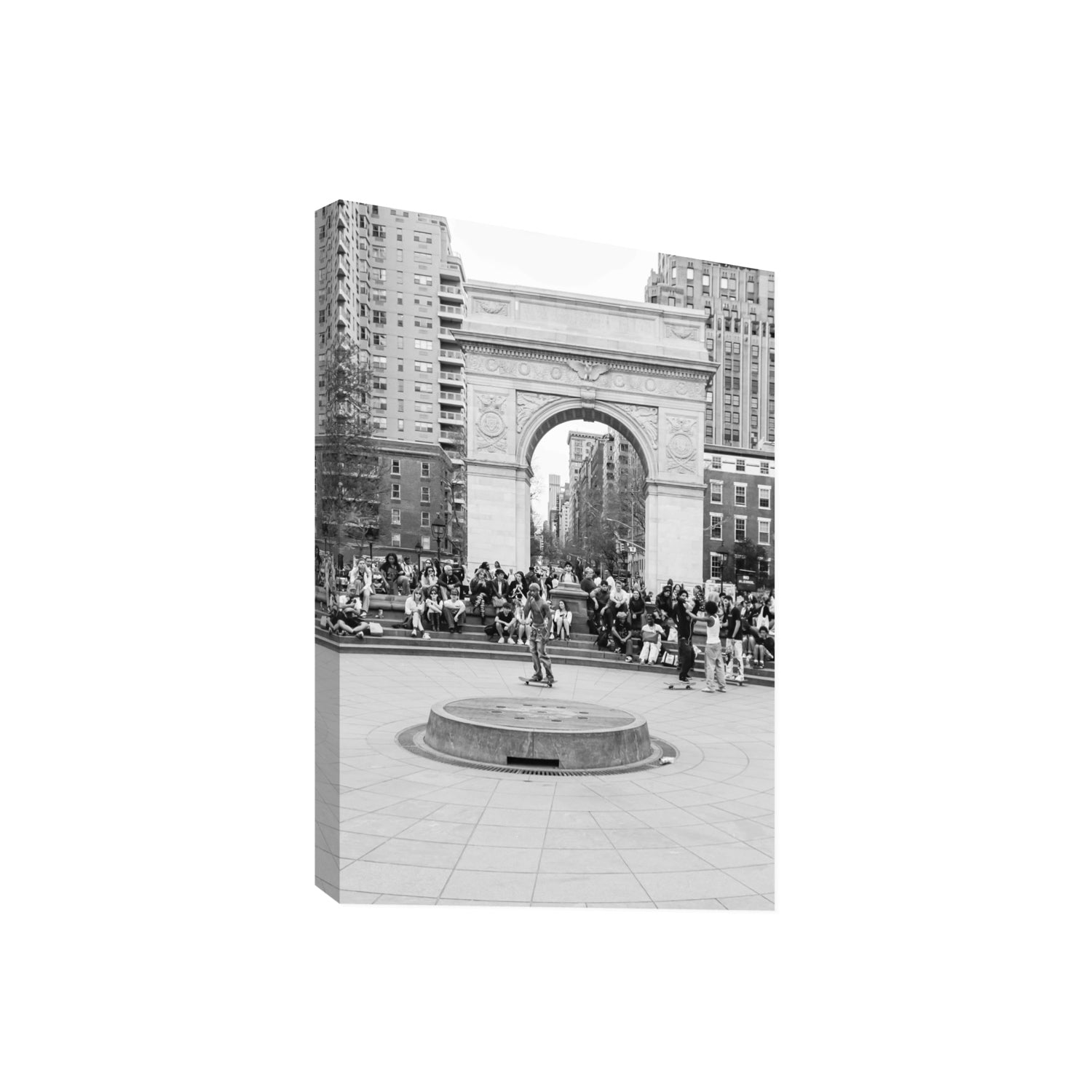 Concrete Conqueror New York NYC Skateboard wall art Giant stretched canvas print