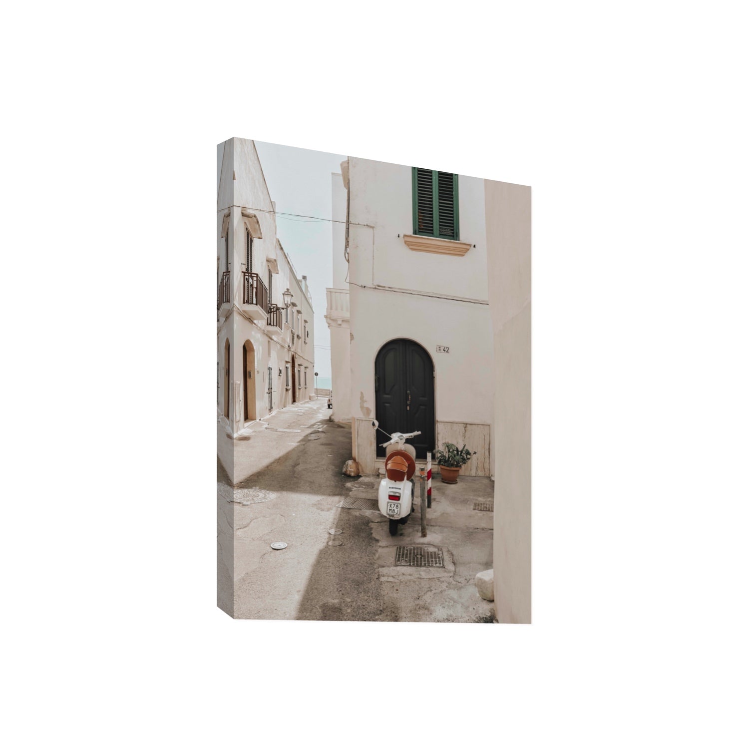 La Casa 42 Puglia Gallipoli Italian wall art Giant stretched canvas print