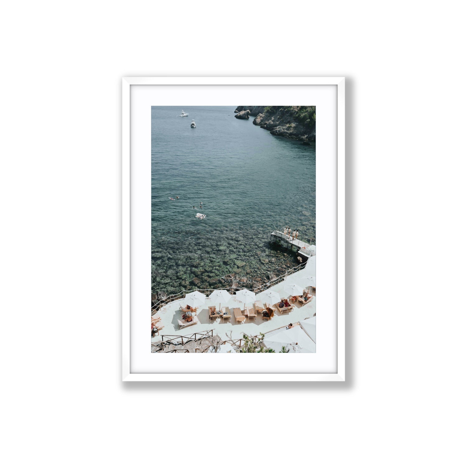 Until The Sun Goes Down Tuscany Italian decor wall art Large fine art print in white frame with matboard