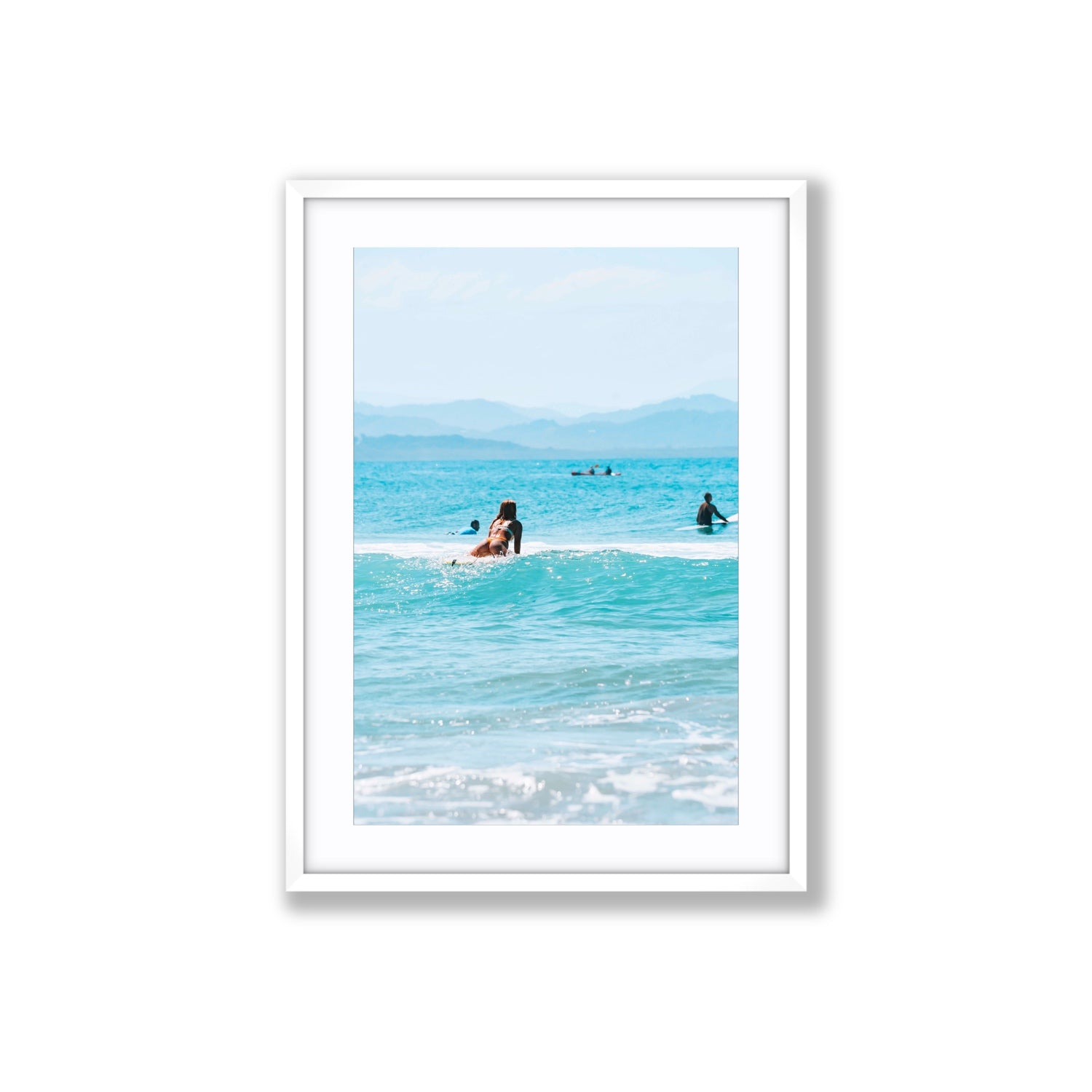 Tatiana fine art print, Byron Bay, Australia, Large, White Frame · Matboard, Fine Art Print