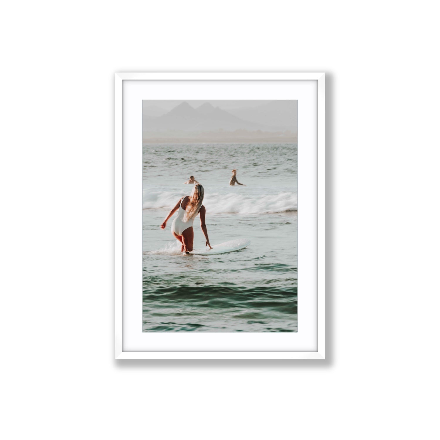Blondie fine art print, Byron Bay, Australia, Large, White Frame · Matboard, Fine Art Print