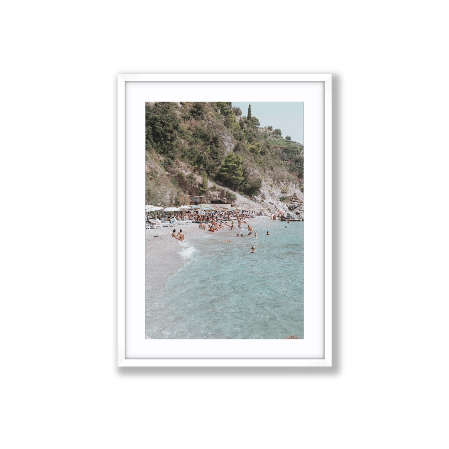 Mediterranean Magic fine art print, Amalfi, Italy, Large, White Frame · Matboard, Fine Art Print