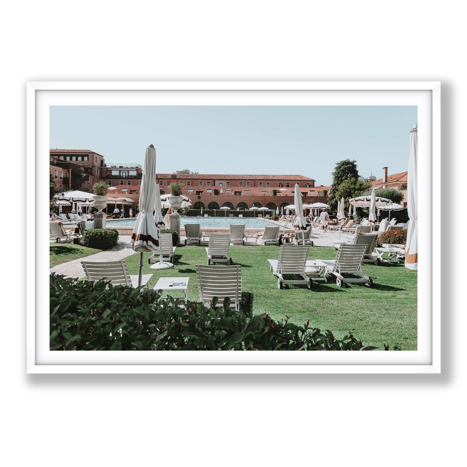 Arrigo Venice Italian wall art Statement fine art print in white frame with matboard