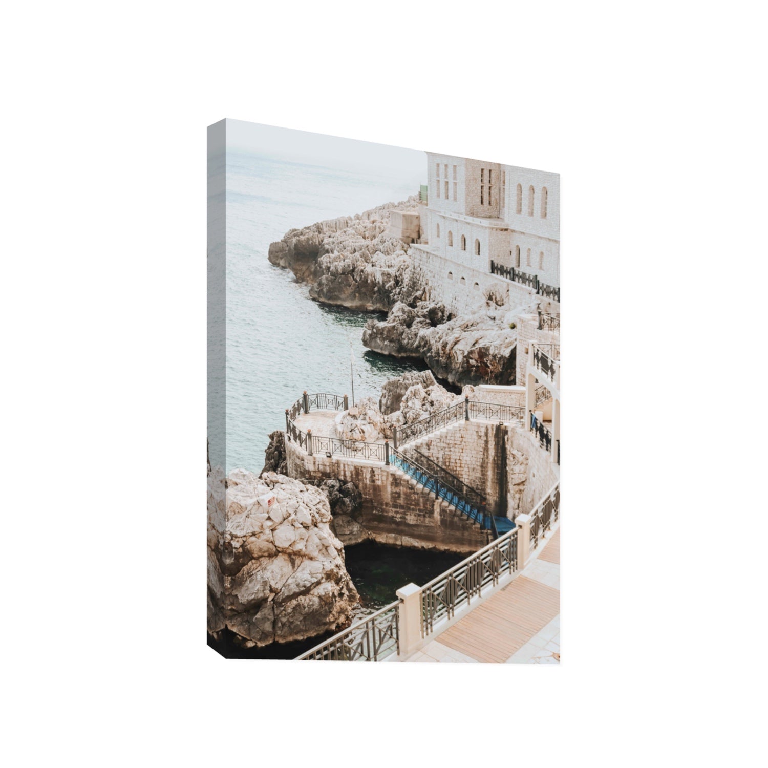 Wellness Centre Puglia coastal wall art Gallery stretched canvas print
