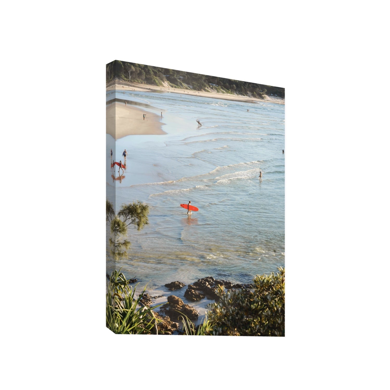 Seclusion Byron Bay Surf coastal wall art Gallery stretched canvas print