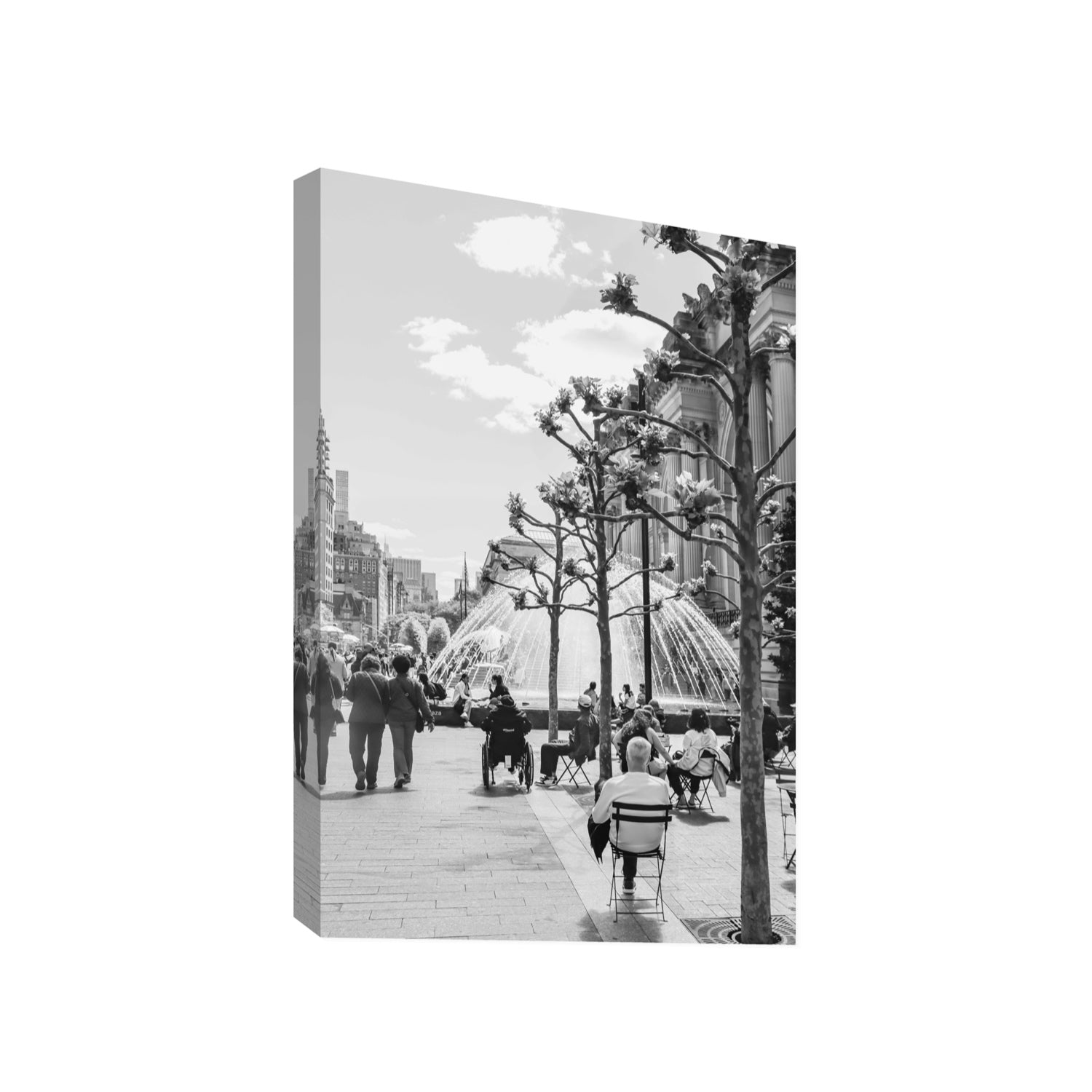 Luminary Noir New York NYC Black & White wall art Gallery stretched canvas print