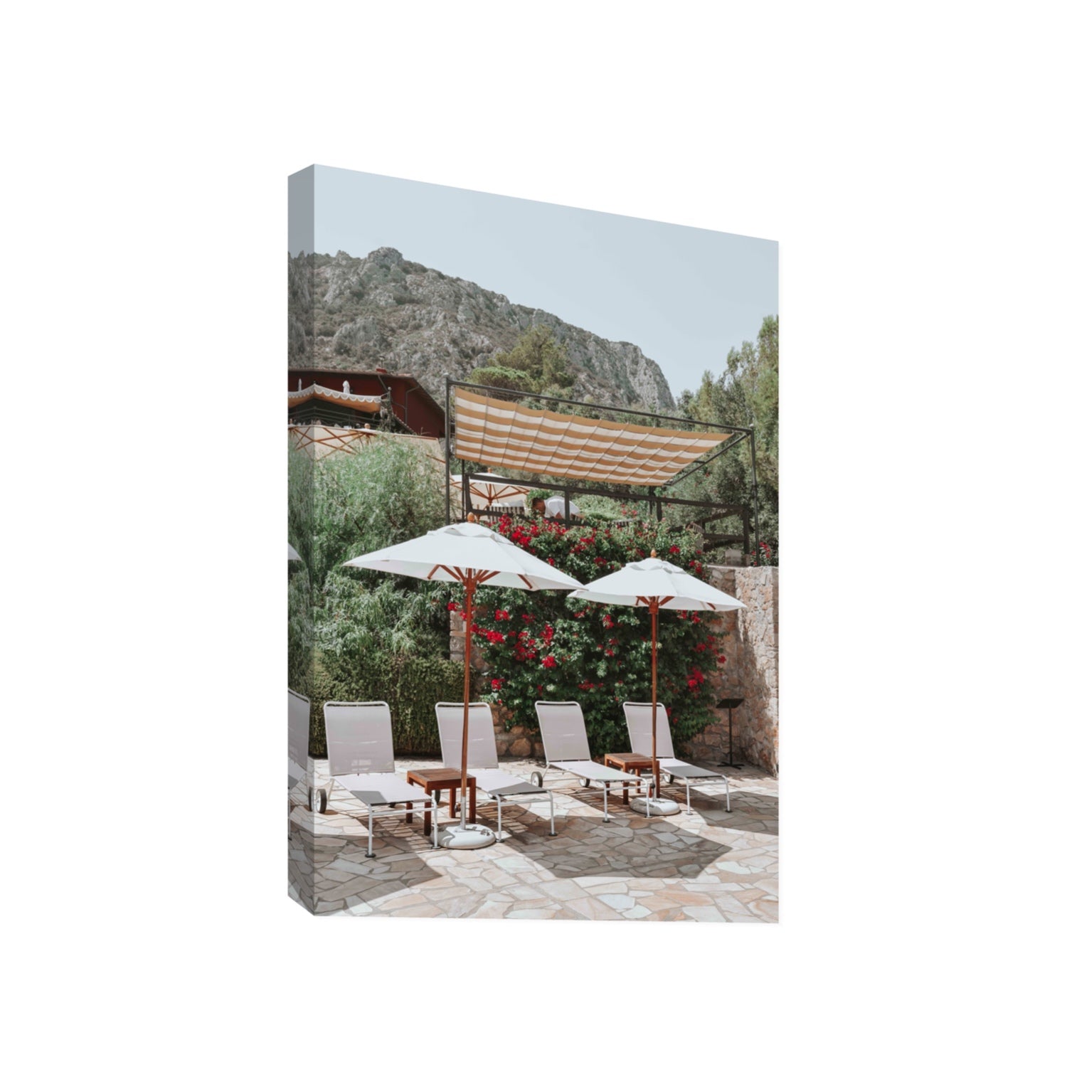 Shades of Leisure Tuscany coastal Italian wall art Gallery stretched canvas print