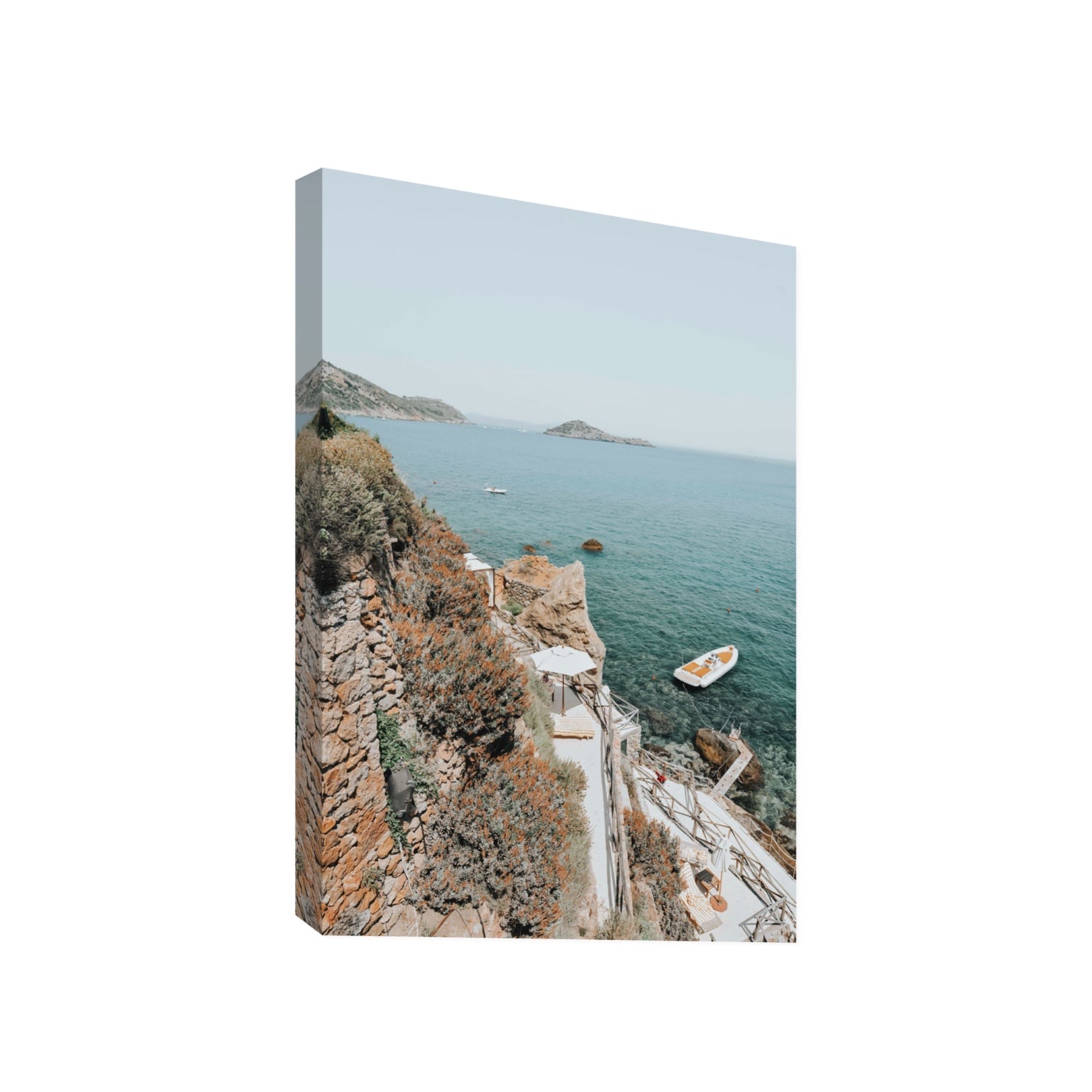 Front Row Seat Tuscany coastal wall art Gallery stretched canvas print