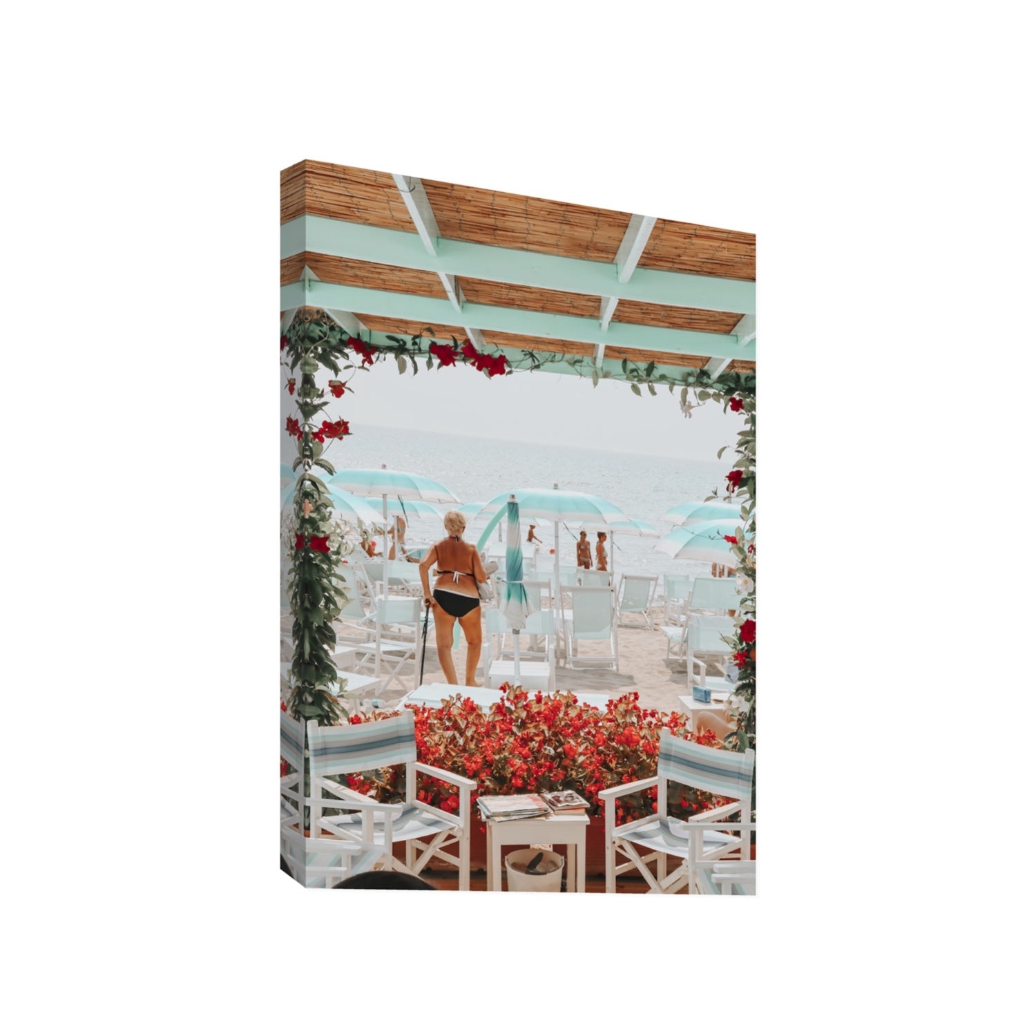 Nonna's Italian Escape Alassio Italian wall art Gallery stretched canvas print
