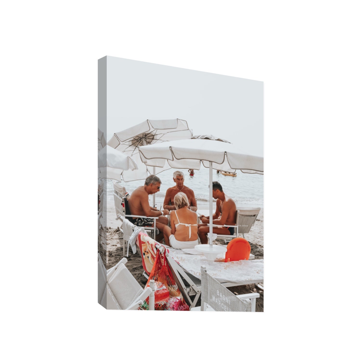 Luck Of The Draw fine art print, Alassio, Italy, Gallery, Stretched Canvas