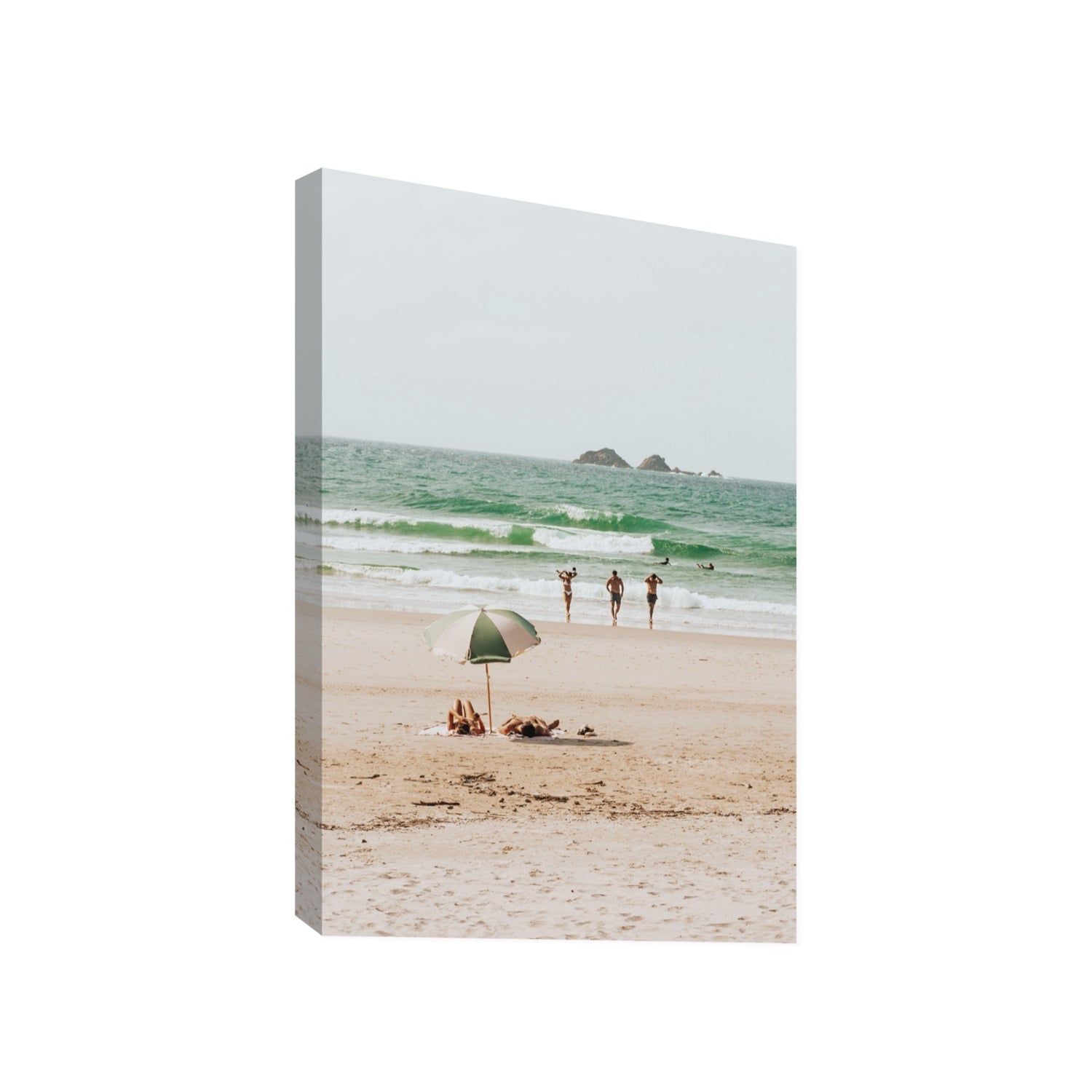 Escape The Ordinary Byron Bay coastal decor wall art Gallery stretched canvas print