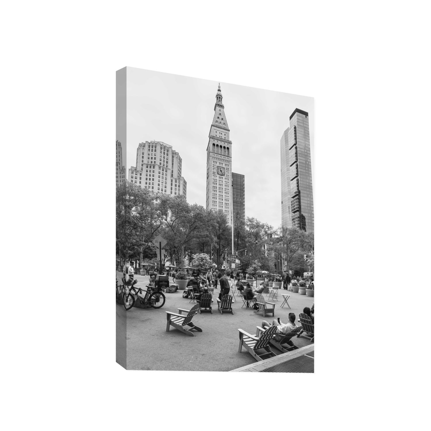 Timeless New York New York NYC Black & White wall art Gallery stretched canvas print