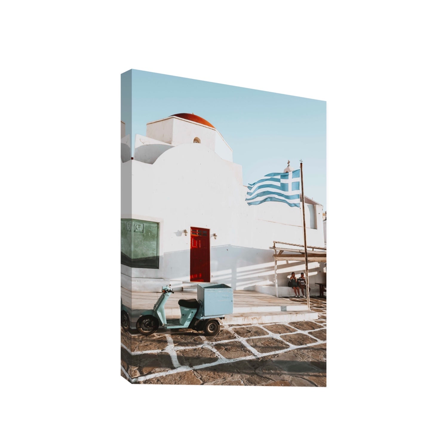 Mykonos Postcard fine art print, Mykonos, Greece, Gallery, Stretched Canvas