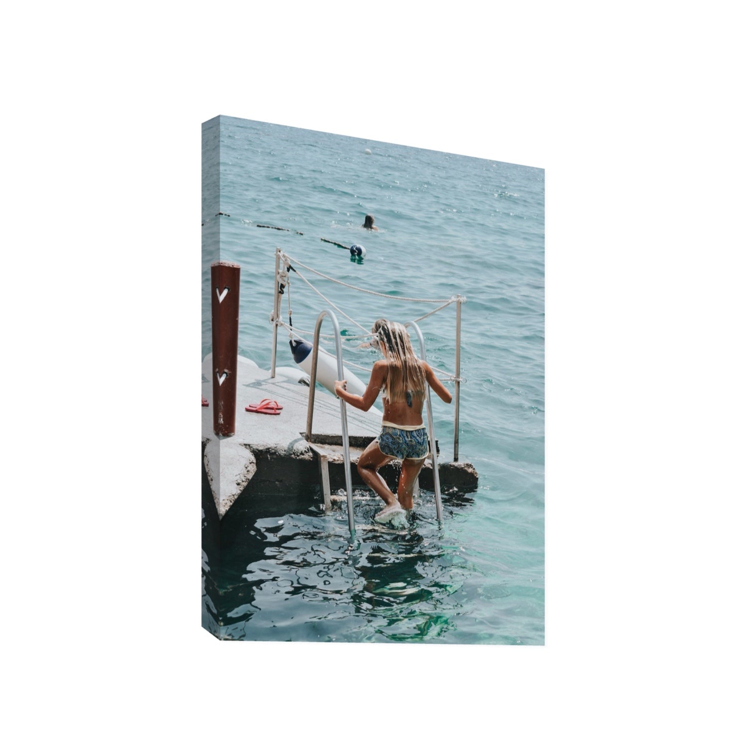 Little Mermaid Capri Mediterranean wall art Gallery stretched canvas print