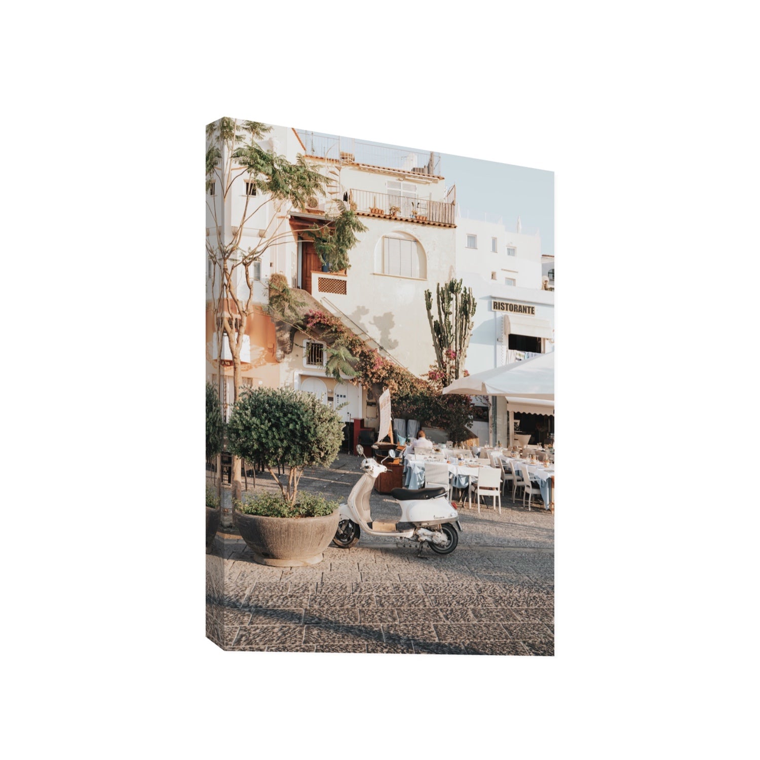 Ristorante Ischia Italian Mediterranean decor wall art Gallery stretched canvas print
