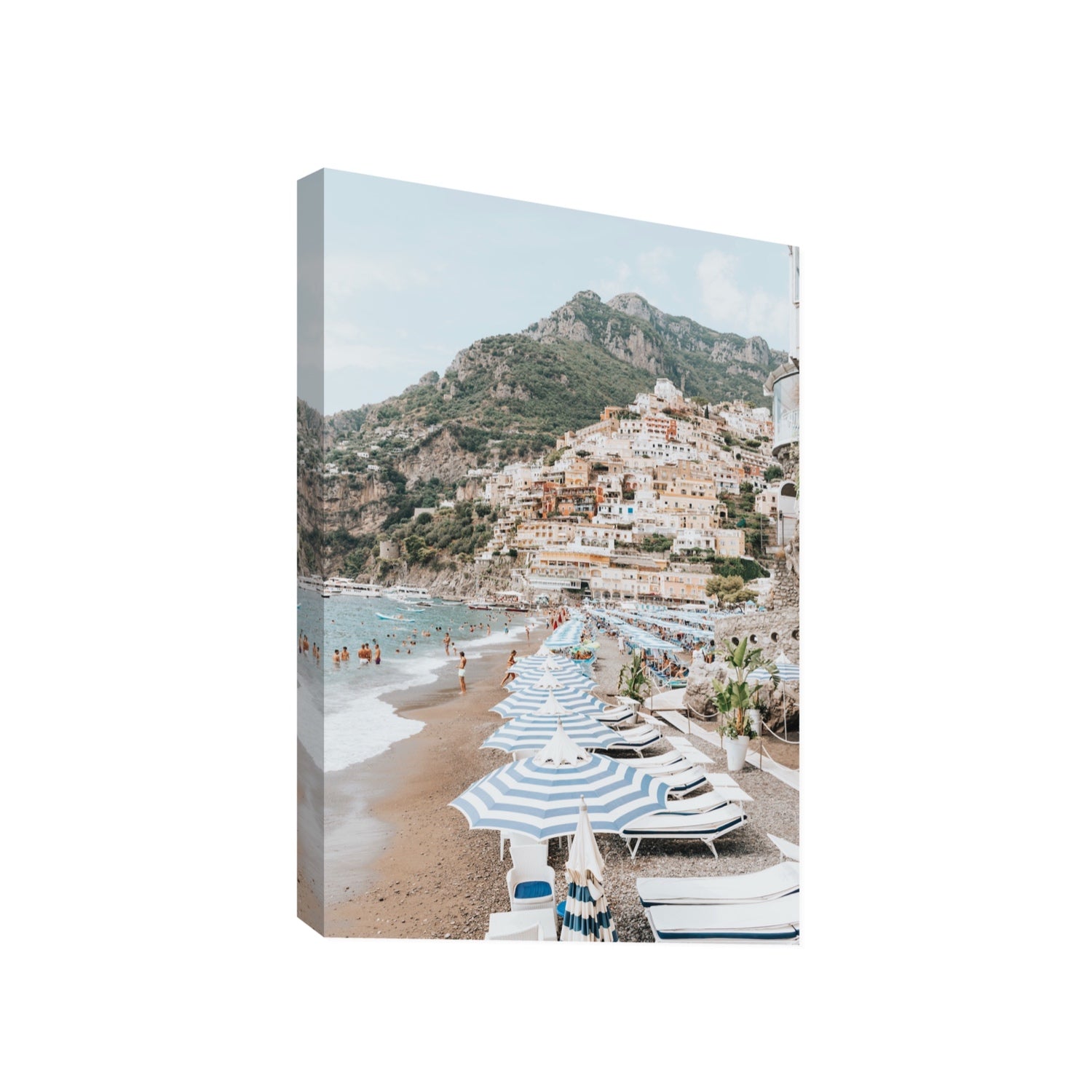 The Cliffside Village fine art print, Positano, Italy, Gallery, Stretched Canvas