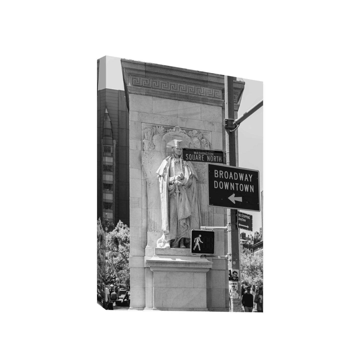 Silent Sentinels New York NYC Black & White wall art Gallery stretched canvas print
