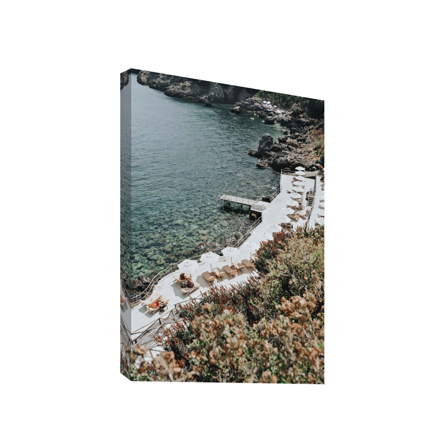 Go Beyond The Postcard Tuscany coastal wall art Gallery stretched canvas print