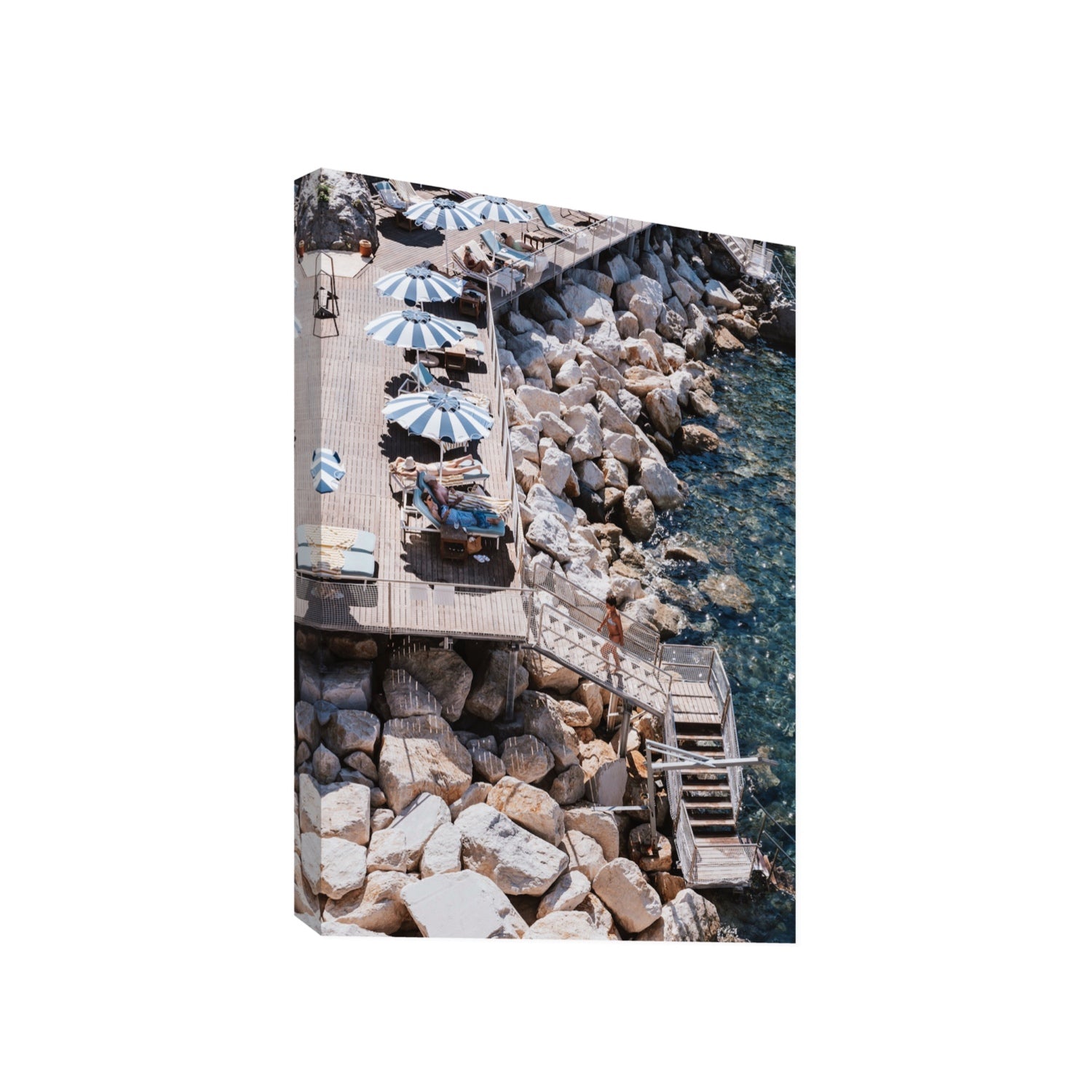 Life On The Shore fine art print, Ischia, Italy, Gallery, Stretched Canvas