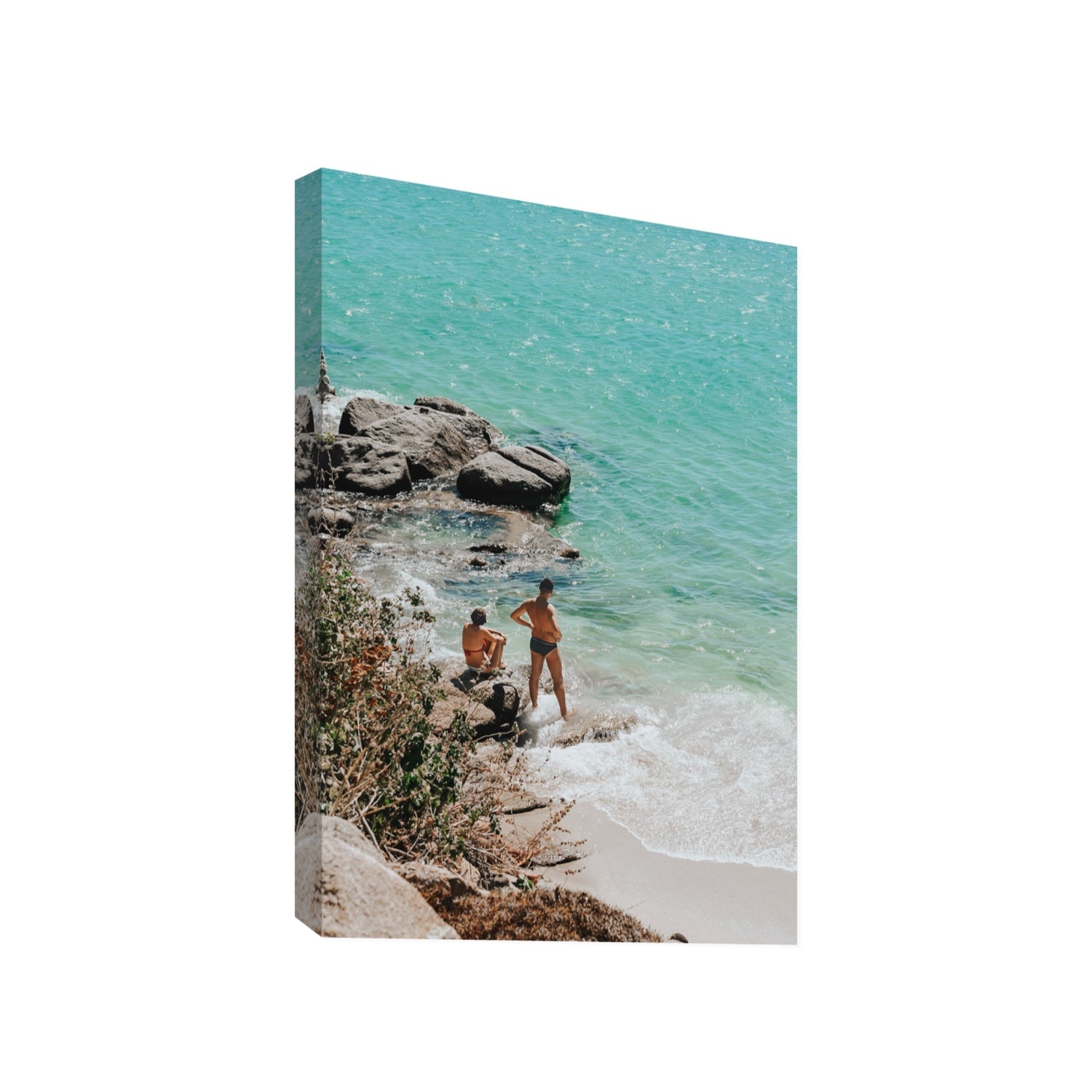 Scene Stealers Mykonos Greek island wall art Gallery stretched canvas print