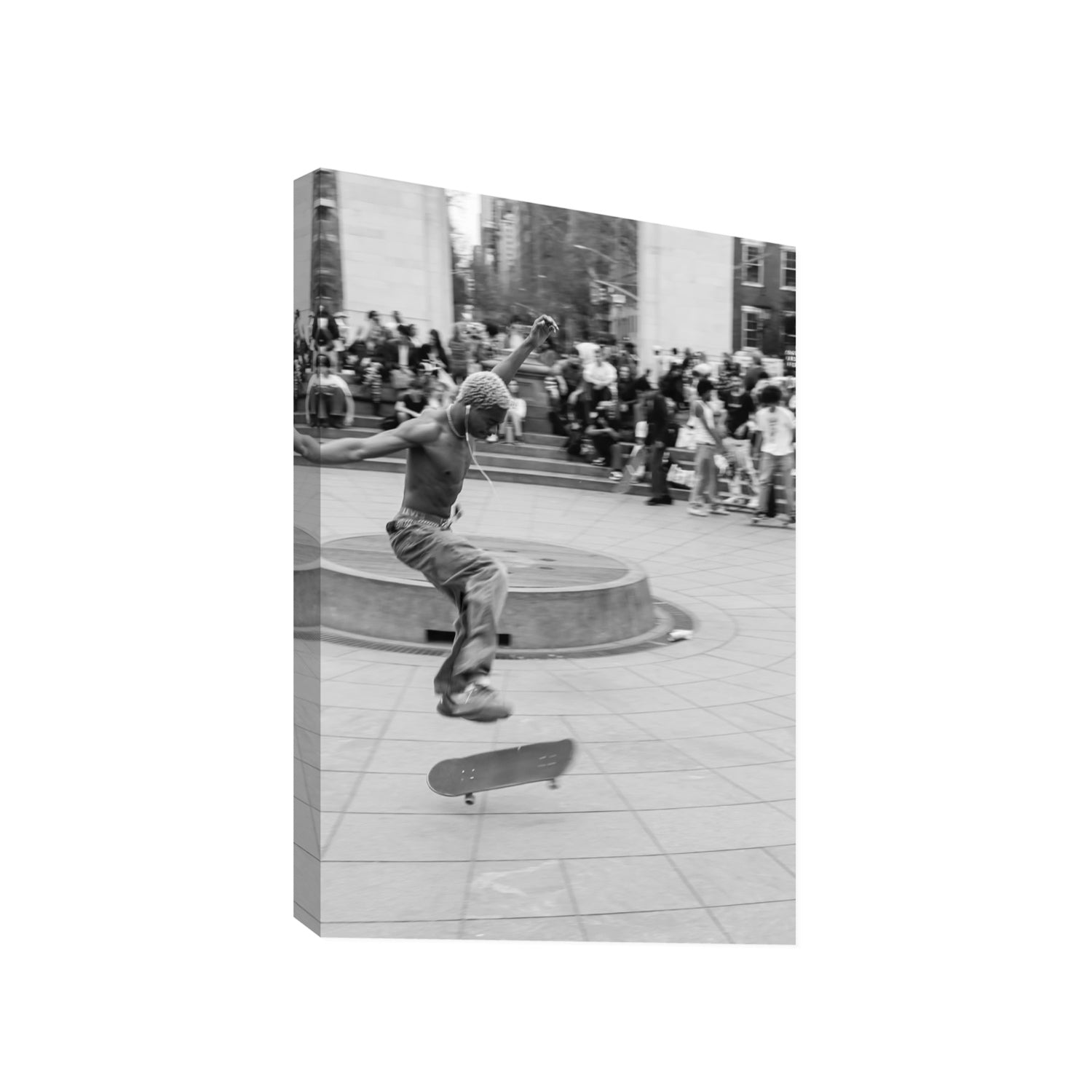 Airborne Rhythms New York NYC Black & White wall art Gallery stretched canvas print