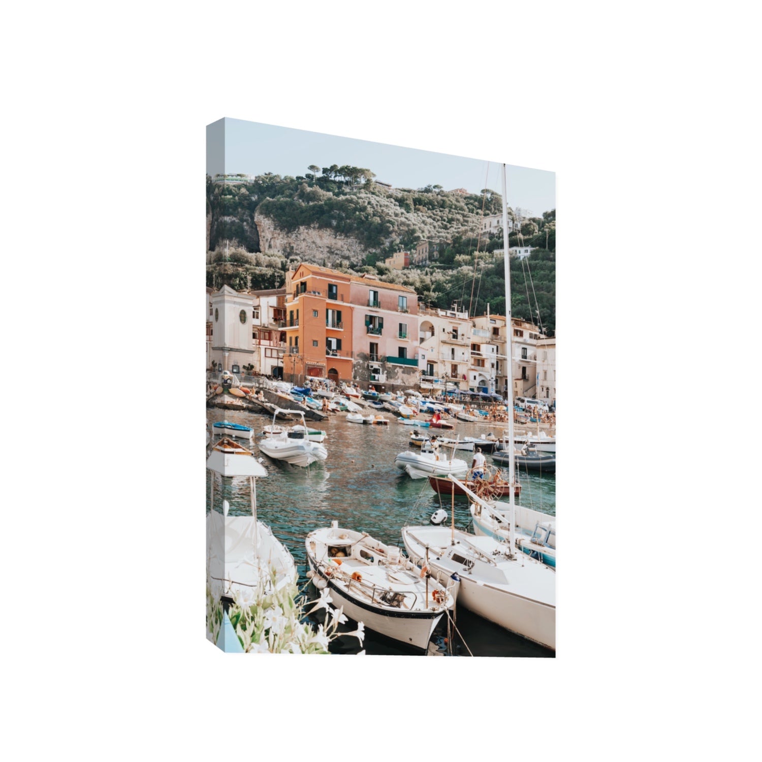 Marina Grande Sorrento coastal Italian wall art Gallery stretched canvas print