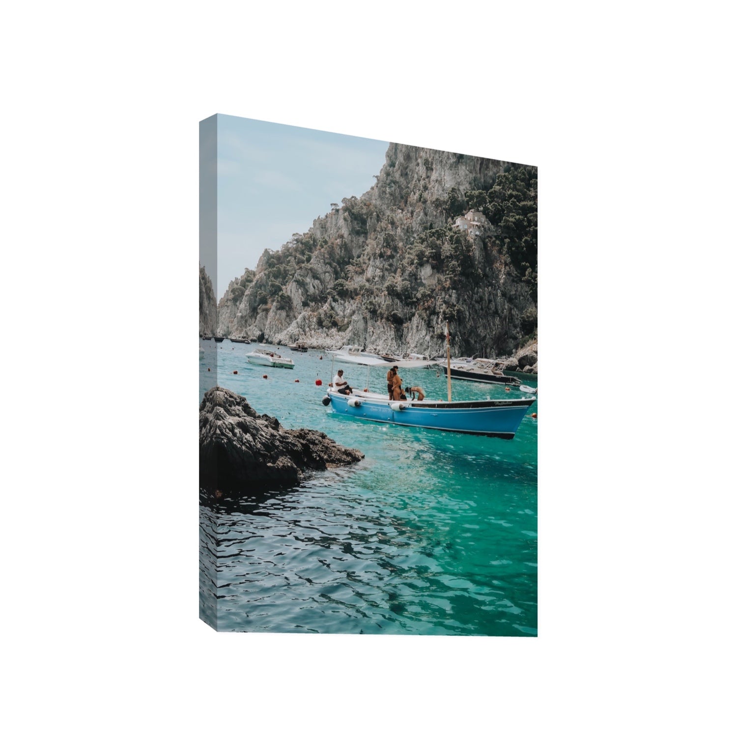 Emerald Escape fine art print, Capri, Italy, Gallery, Stretched Canvas