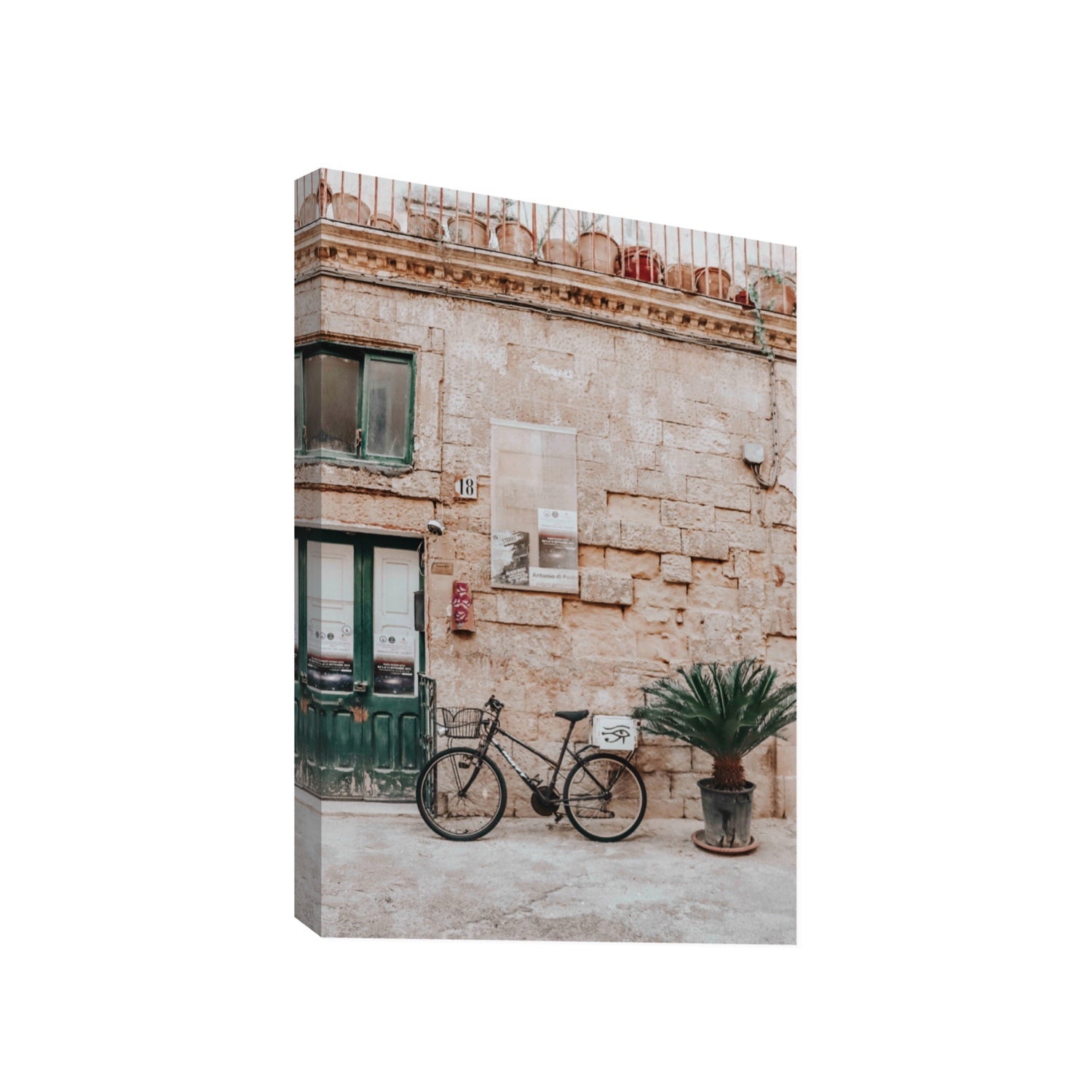 Salento Streets Puglia Lecce Italian wall art Gallery stretched canvas print