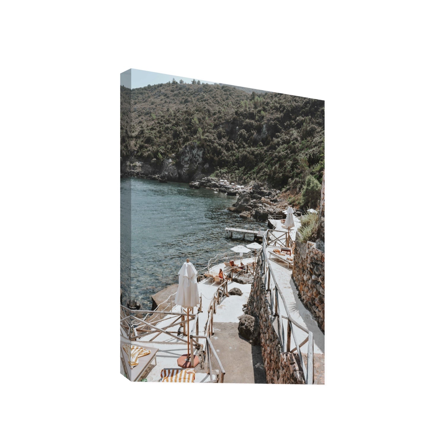 L'Estate Tuscany coastal Italian wall art Gallery stretched canvas print