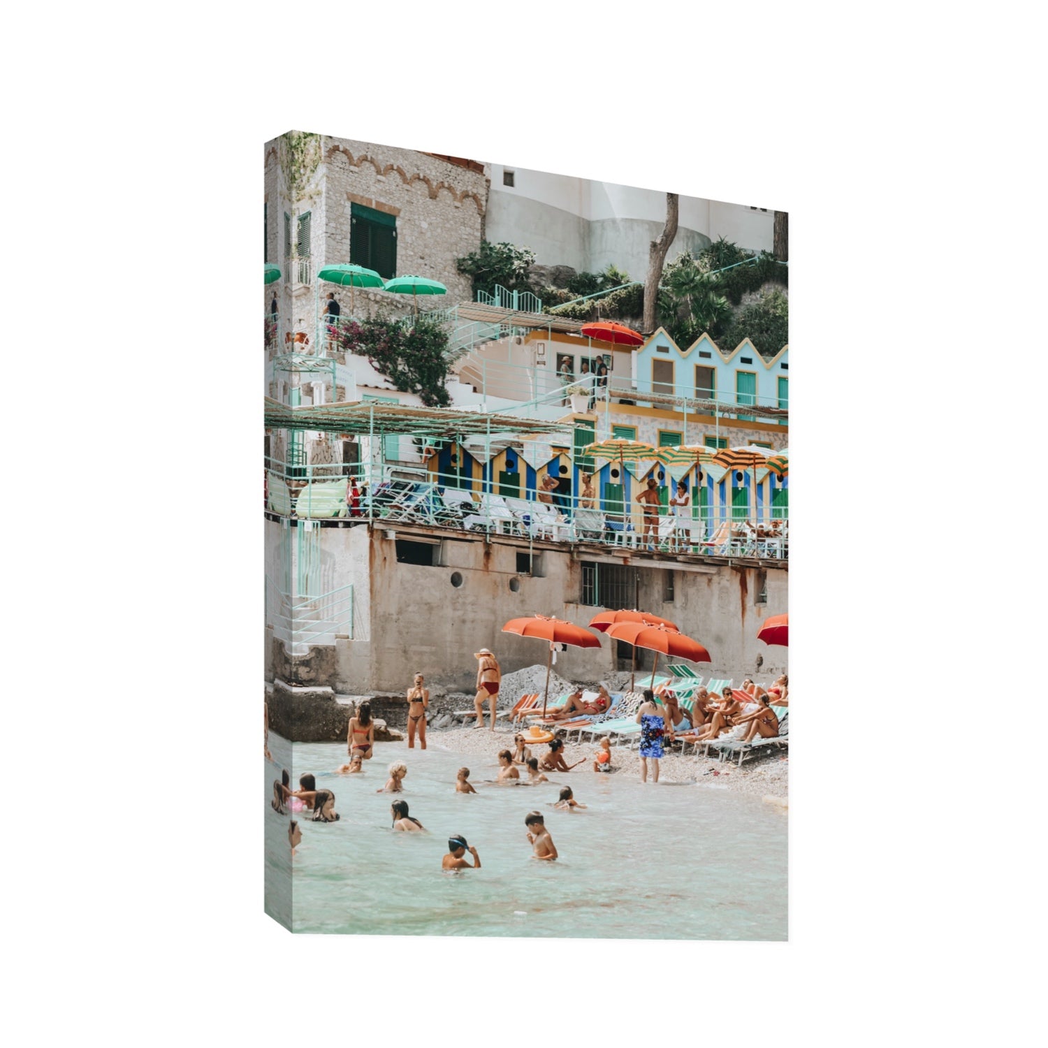 Kaleidoscope fine art print, Capri, Italy, Statement, Stretched Canvas