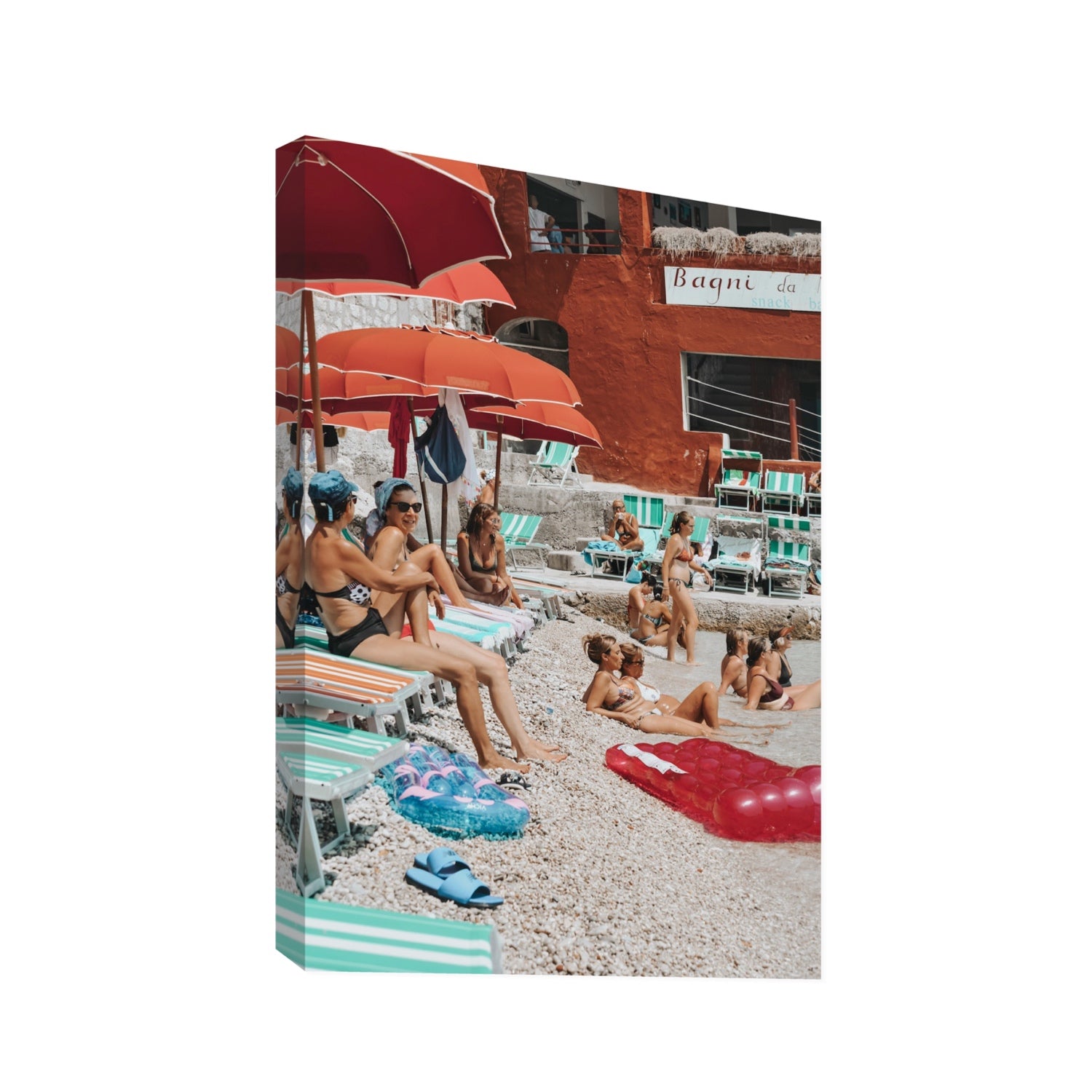 La Dolce Vita fine art print, Capri, Italy, Statement, Stretched Canvas