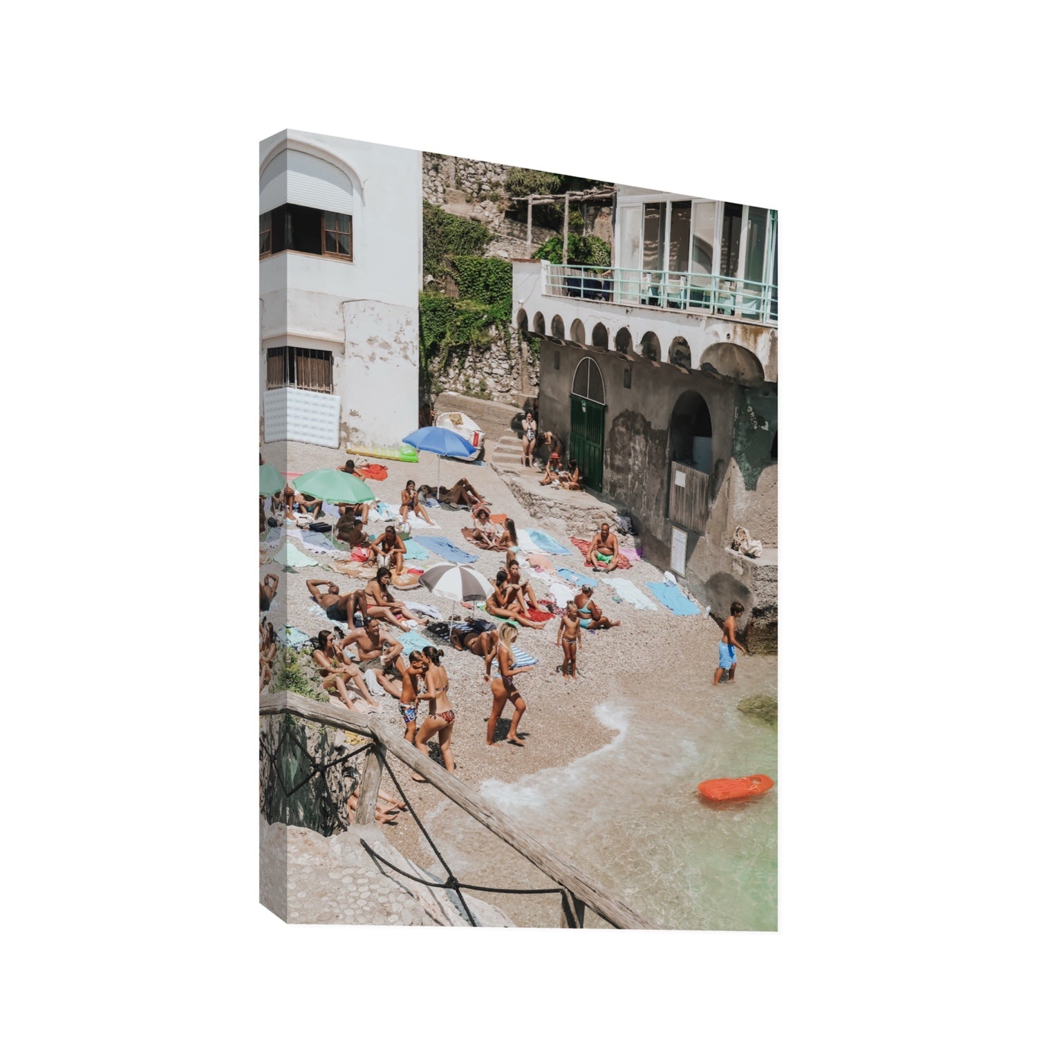 The Sunbathers Oasis fine art print, Capri, Italy, Statement, Stretched Canvas