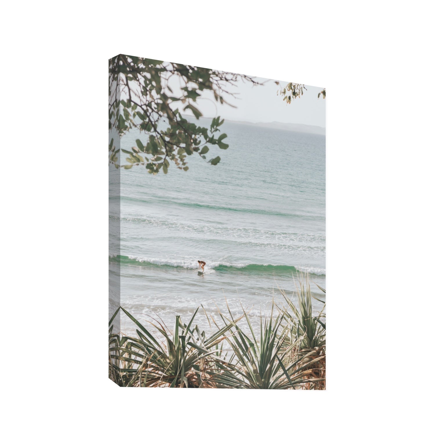 Dream Boat fine art print, Noosa, Australia, coastal scenes artwork, Statement, Stretched Canvas