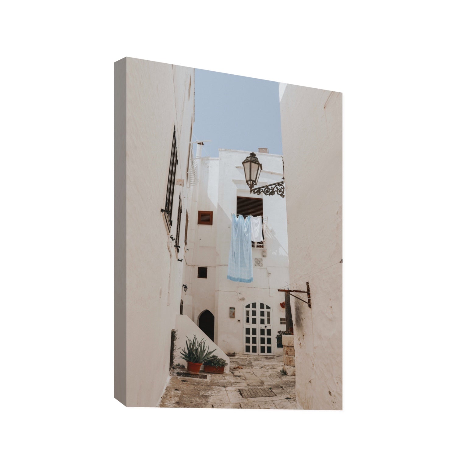 Laundry Day fine art print, Puglia, Italy, Statement, Stretched Canvas