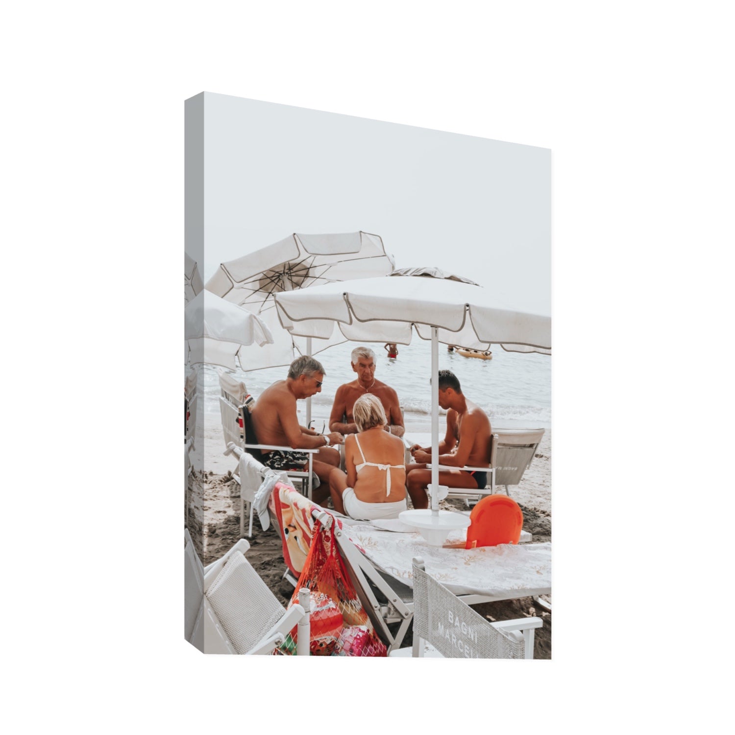 Luck Of The Draw fine art print, Alassio, Italy, Statement, Stretched Canvas
