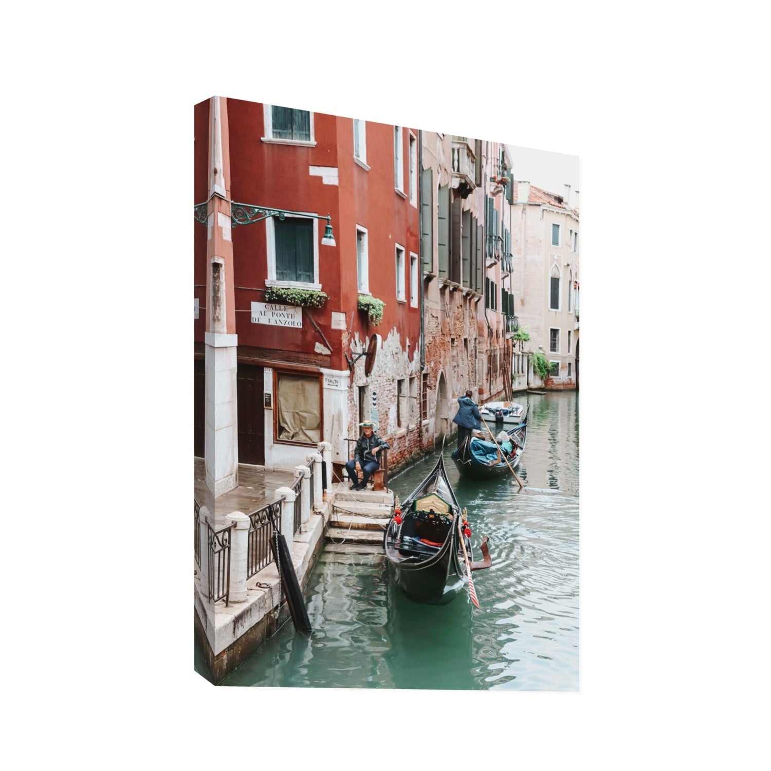 The Merchant Venice Canal Italian wall art Statement stretched canvas print