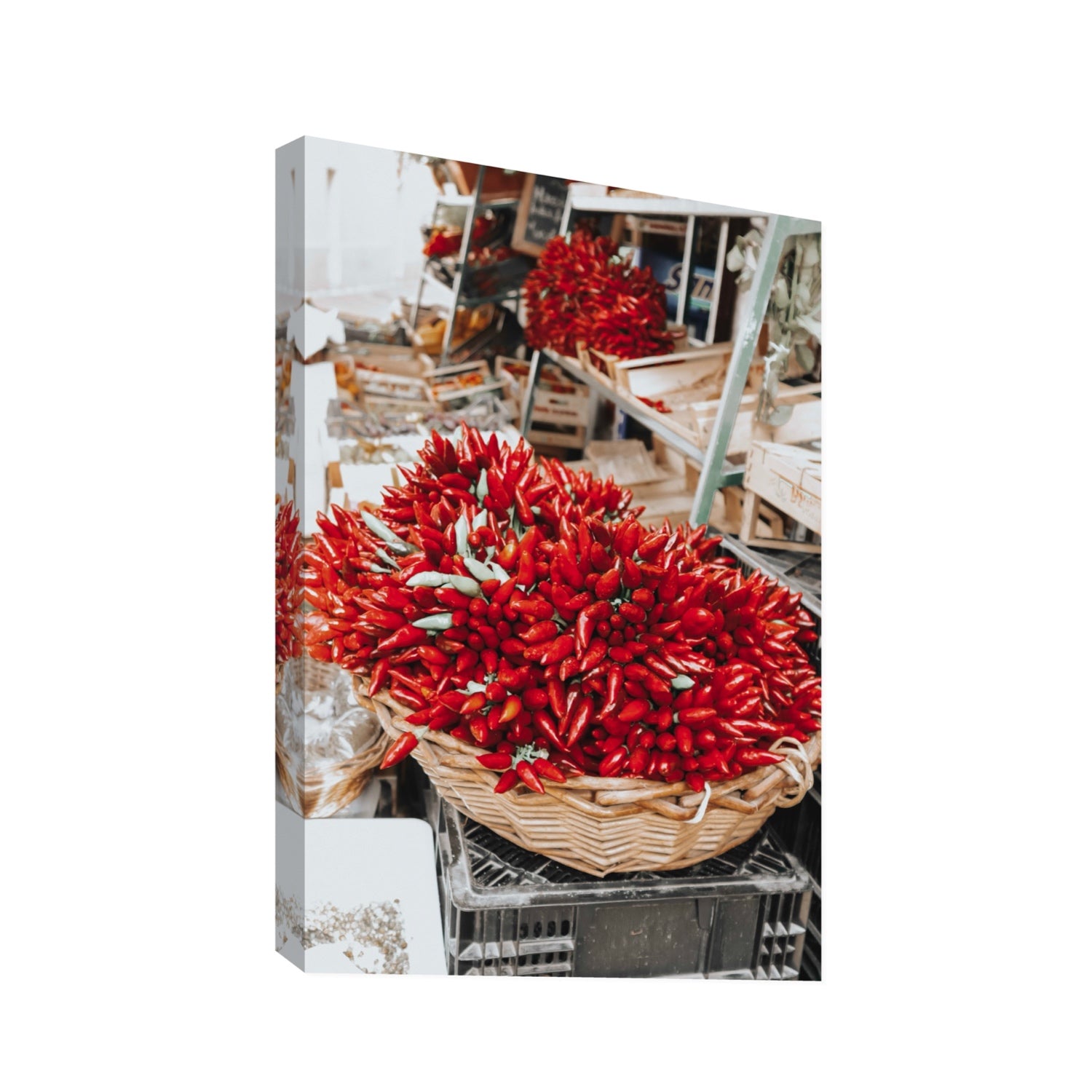 Spicy Bunch Puglia Italian wall art Statement stretched canvas print