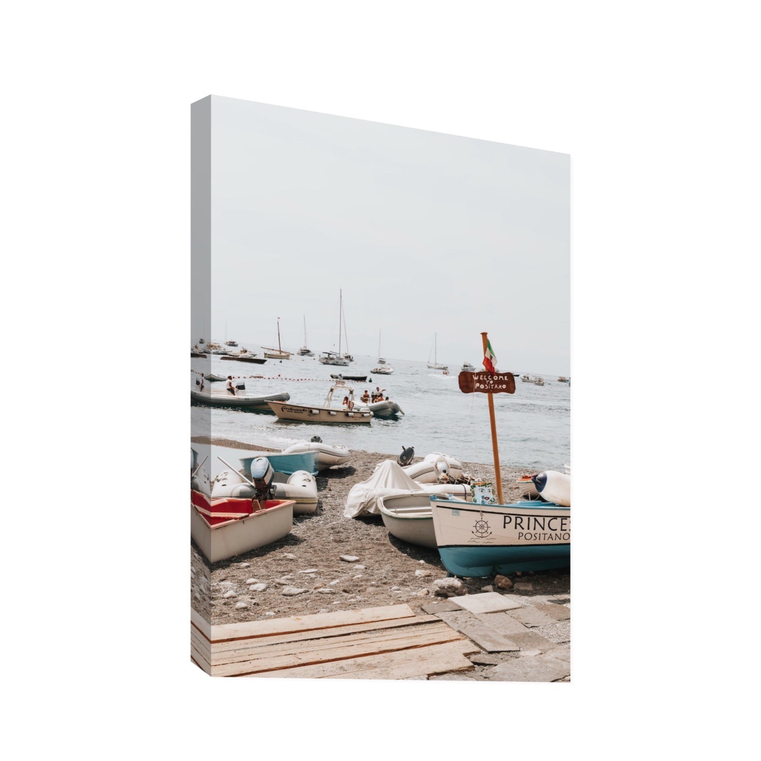 Coming Home fine art print, Positano, Italy, Statement, Stretched Canvas