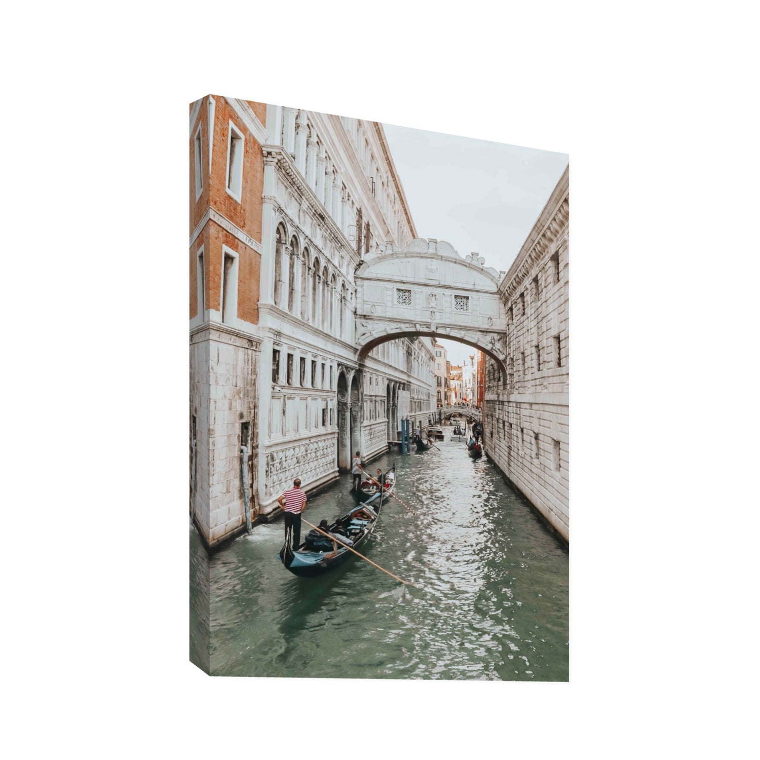 Bridge of Sighs Venice Gondola Italian wall art Statement stretched canvas print