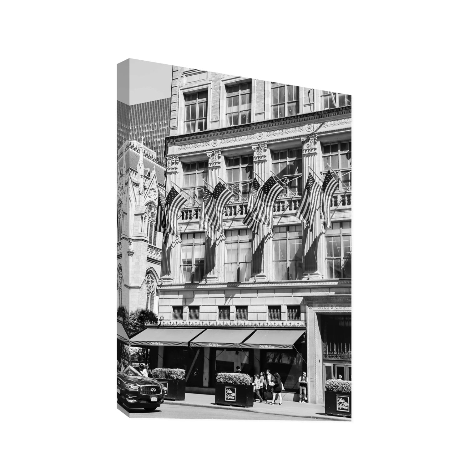 Luxury On Fifth fine art print, New York, United States, Statement, Stretched Canvas