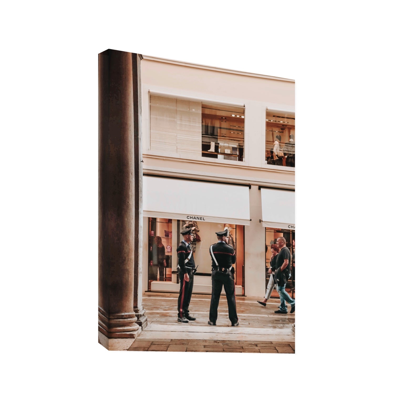 Style Police Venice Italian wall art Statement stretched canvas print