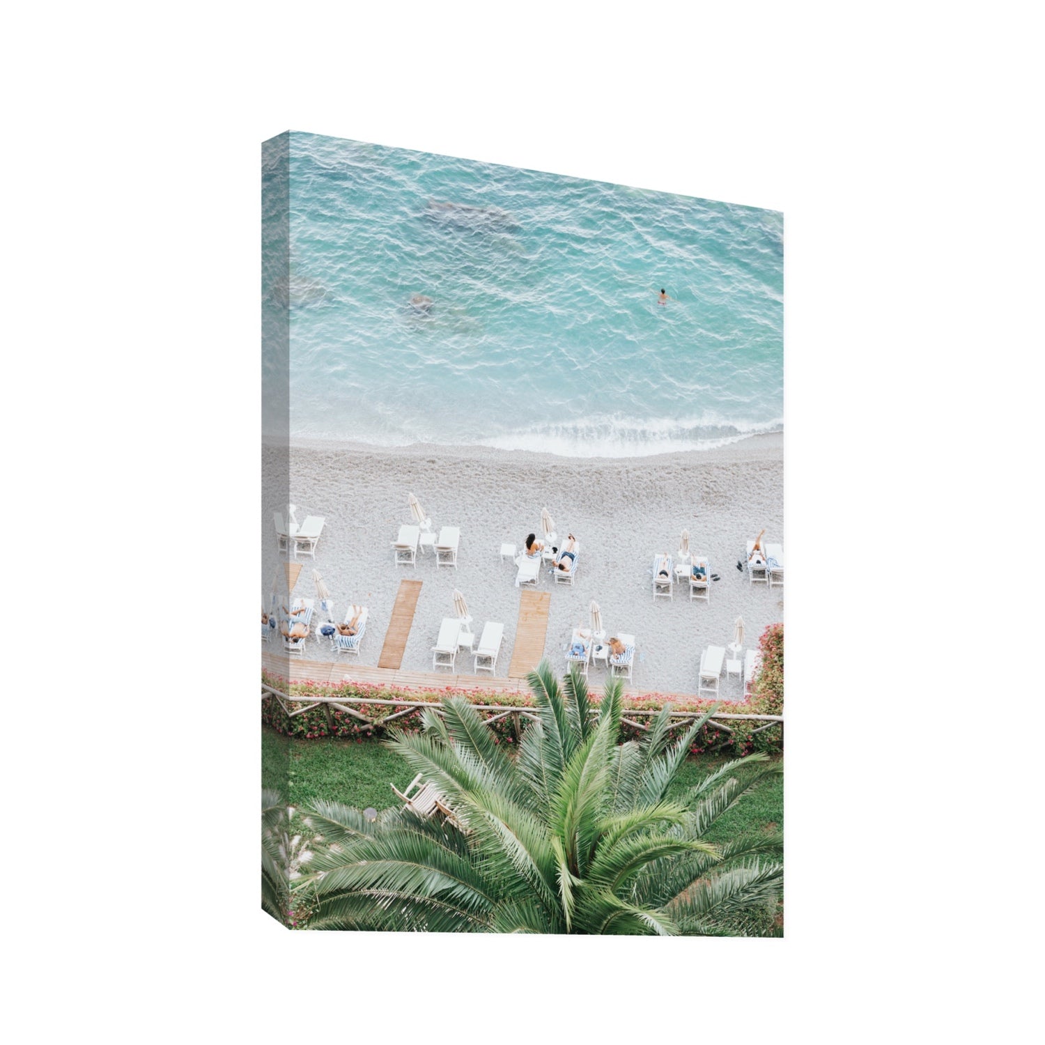 Paradiso Amalfi Mediterranean wall art Statement stretched canvas print