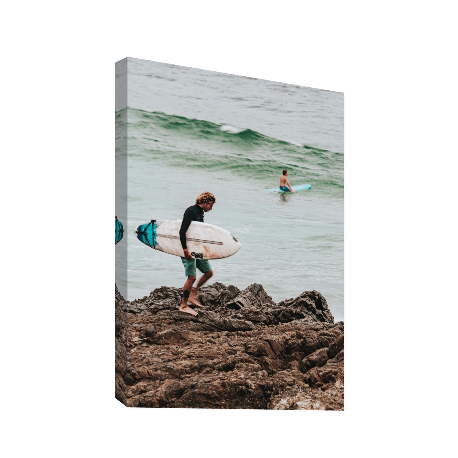 Not All Who Wander Are Lost Byron Bay Surf wall art Statement stretched canvas print