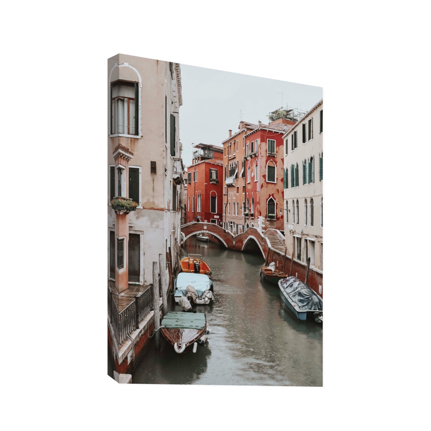 City of Water Venice Italian Mediterranean decor wall art Statement stretched canvas print