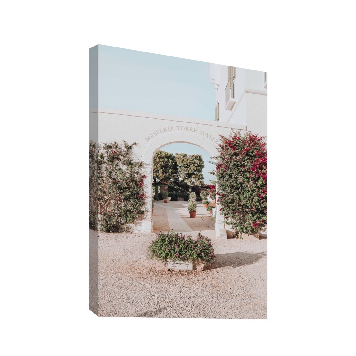 Torre Maizza Puglia Italian wall art Statement stretched canvas print