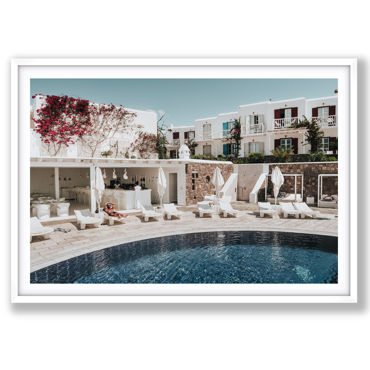 Got The First Lounge Mykonos Greek island wall art main fine art print image