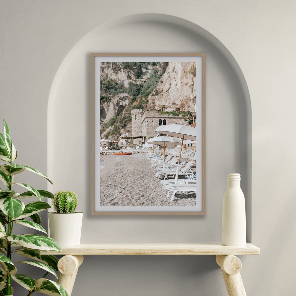 Product mockup of La Villeggiatura styled in a room